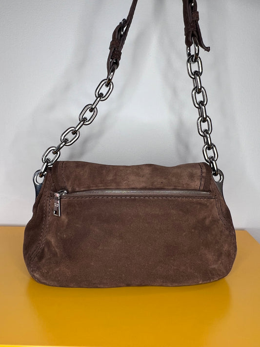 Prada Suede shoulder bag
