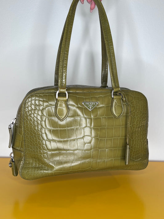 Bauletto Prada Verde
