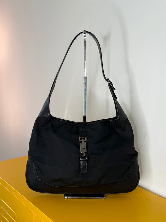 Gucci Jackie pelle/tessuto