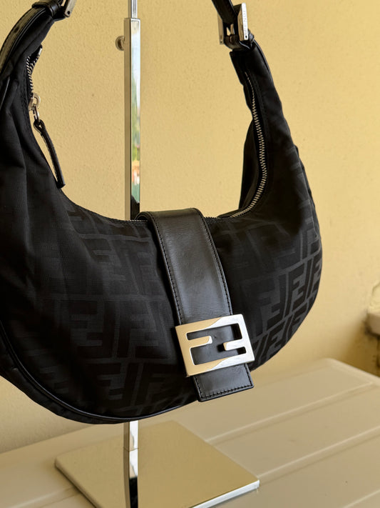 Fendi Croissant vintage nera