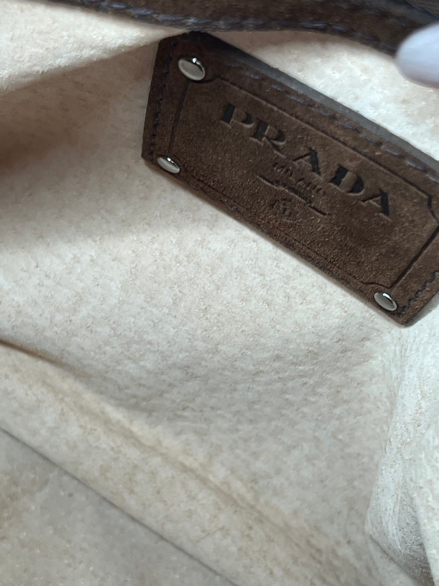 Prada Suede shoulder bag