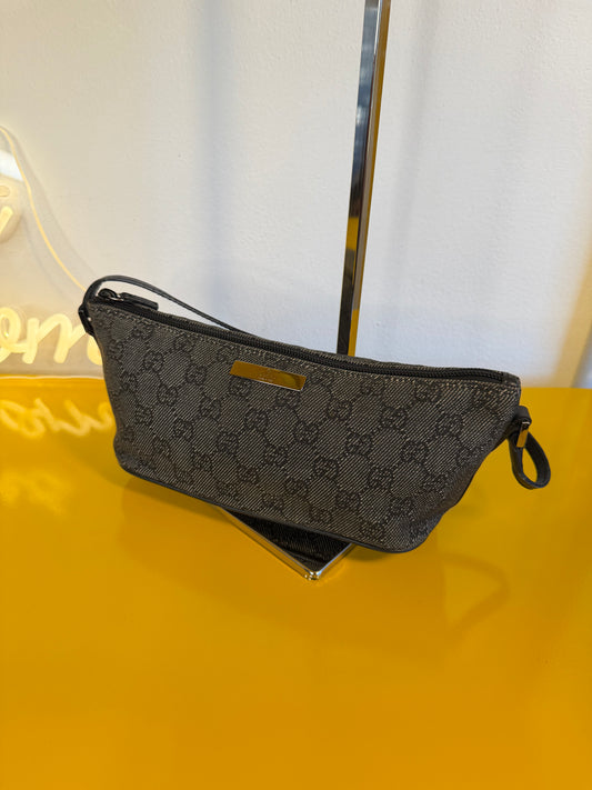 Gucci boat bag grey denim