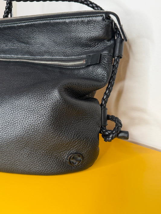 Gucci tracolla interlocking nera