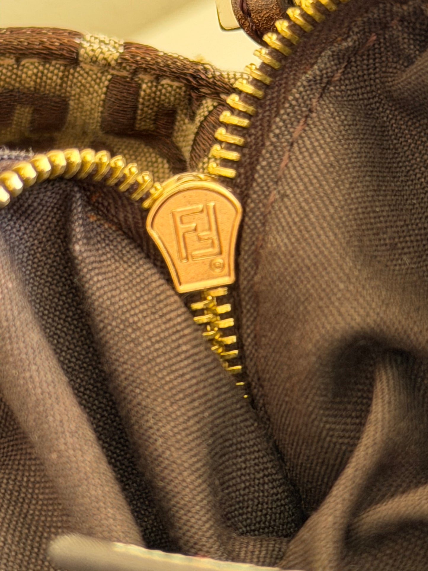 Fendi baguette double flap zucchino