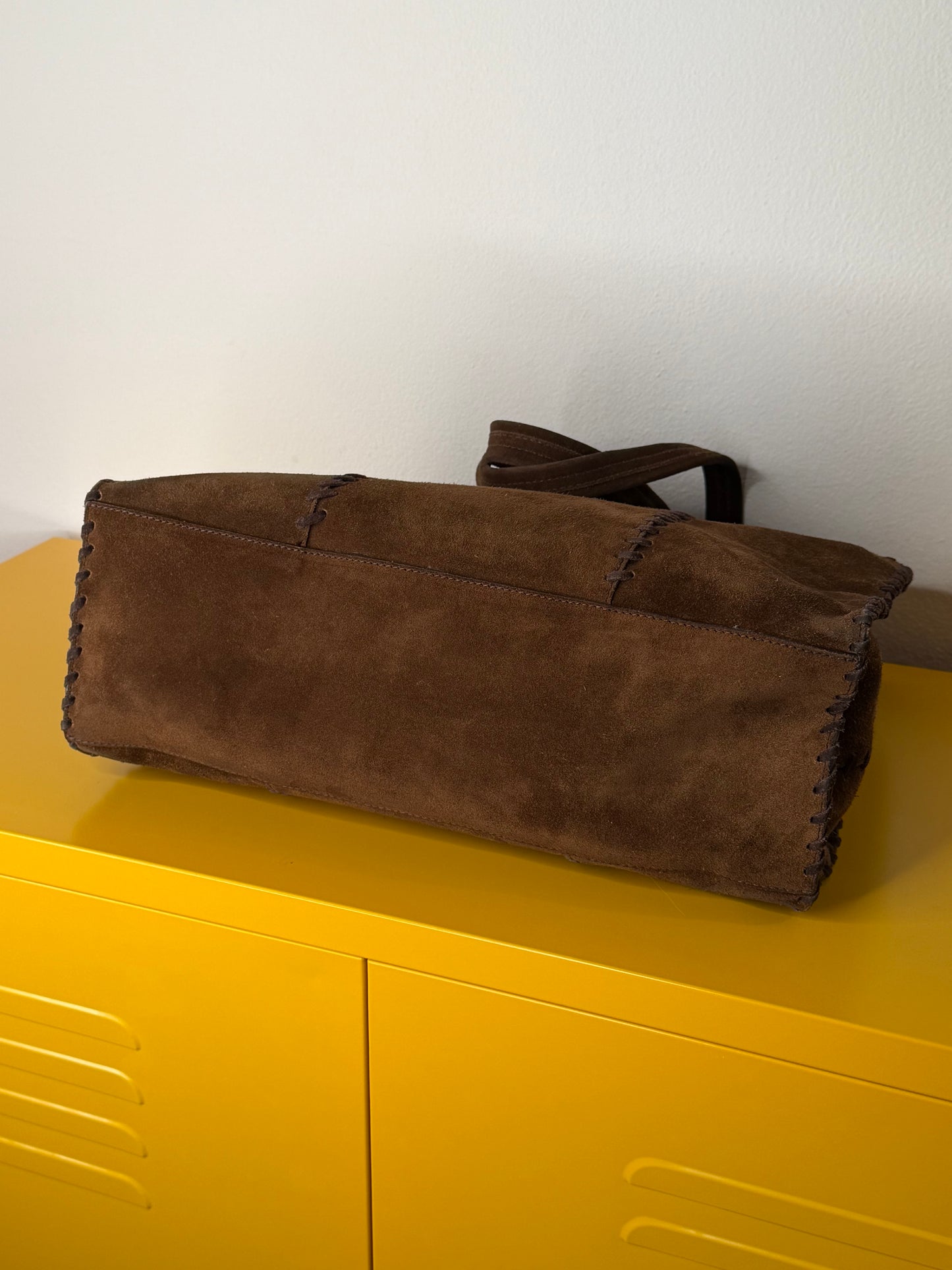 Prada tote suede