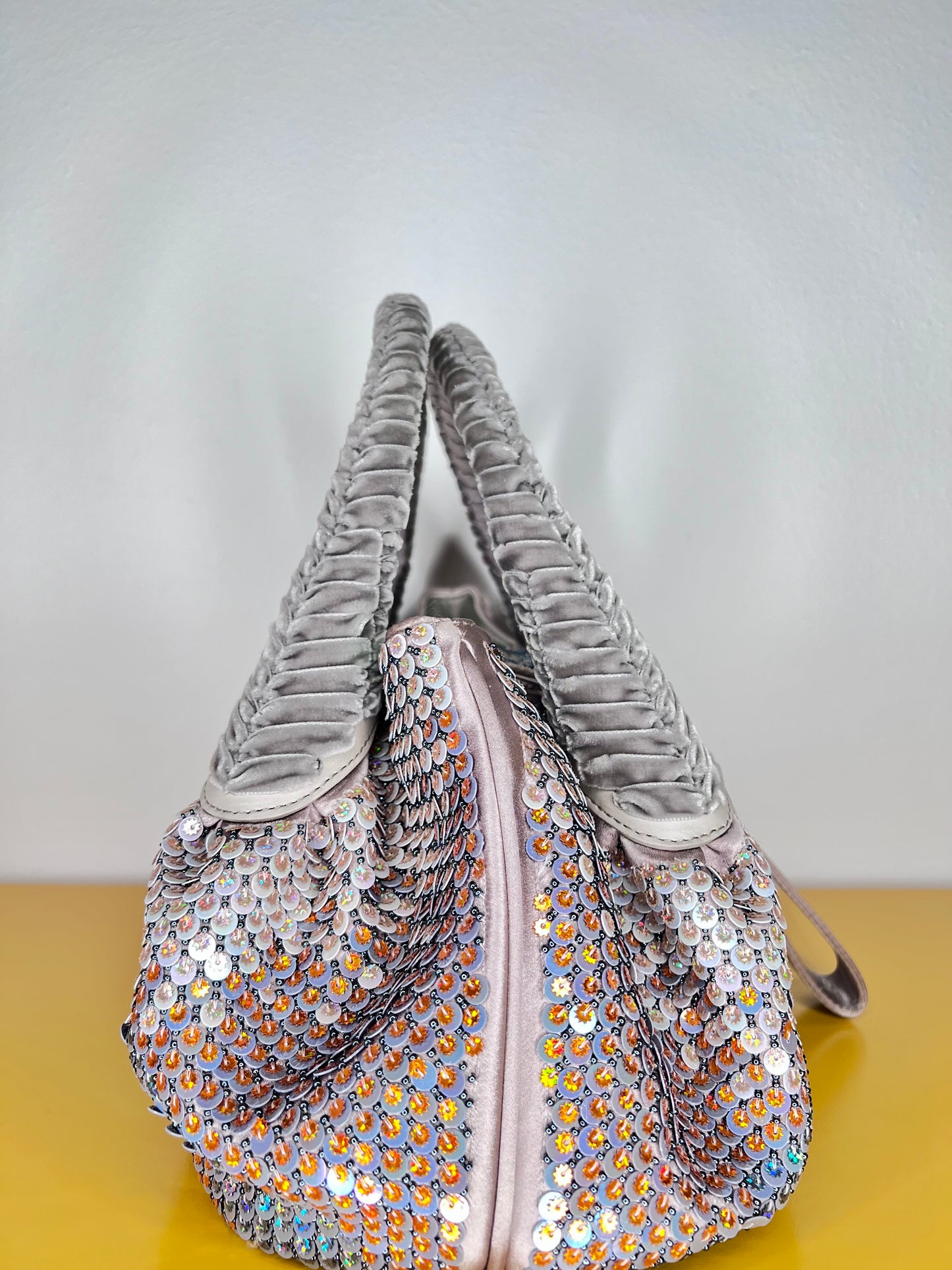 Fendi Spy Bag in raso con paillettes