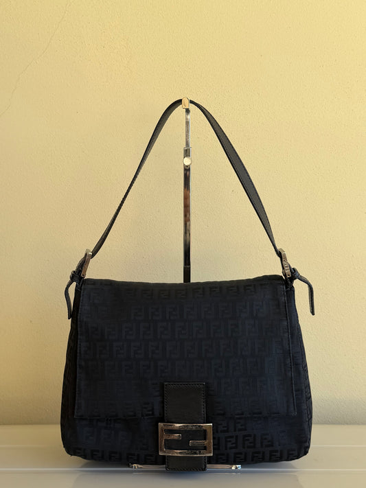 Fendi Mamma Baguette zucchino nera