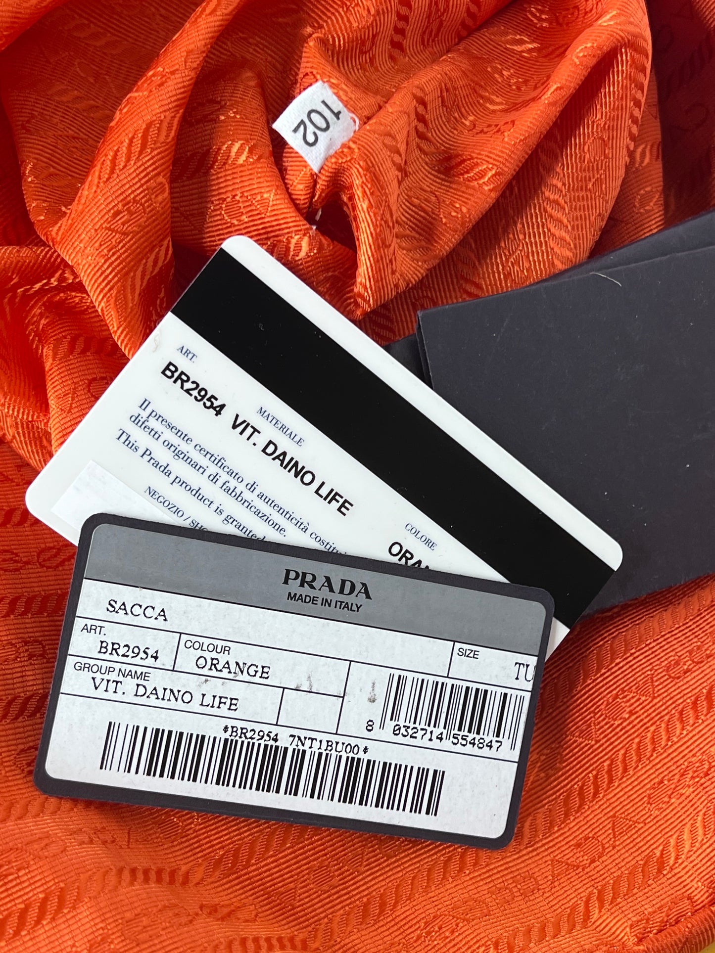 Prada Half Moon Orange