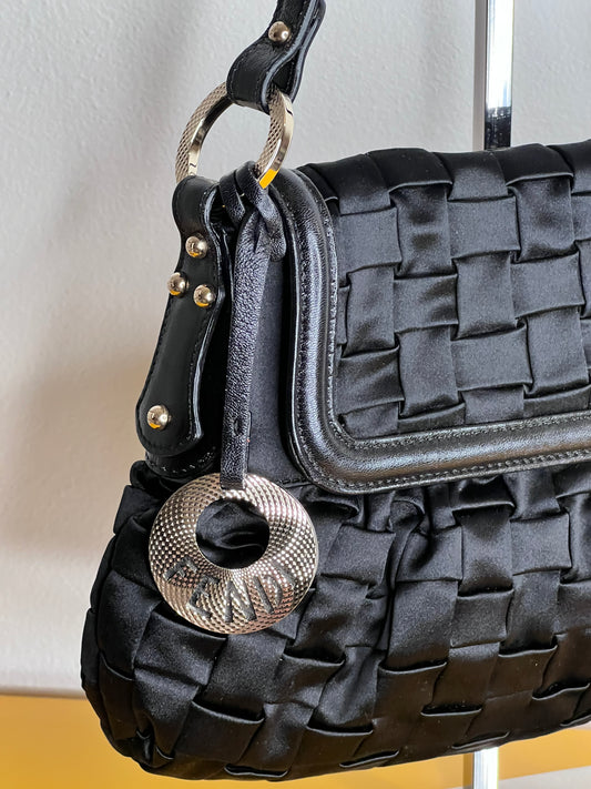 Fendi Chef raso/pelle nera