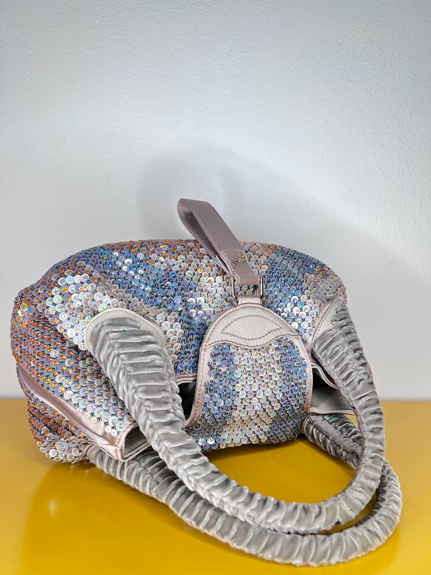 Fendi Spy Bag in raso con paillettes
