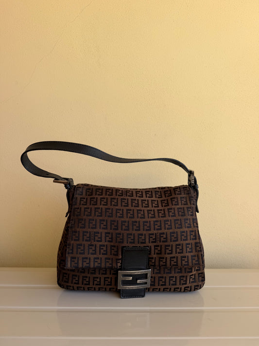 Fendi Mamma Baguette Zucchino Marrone
