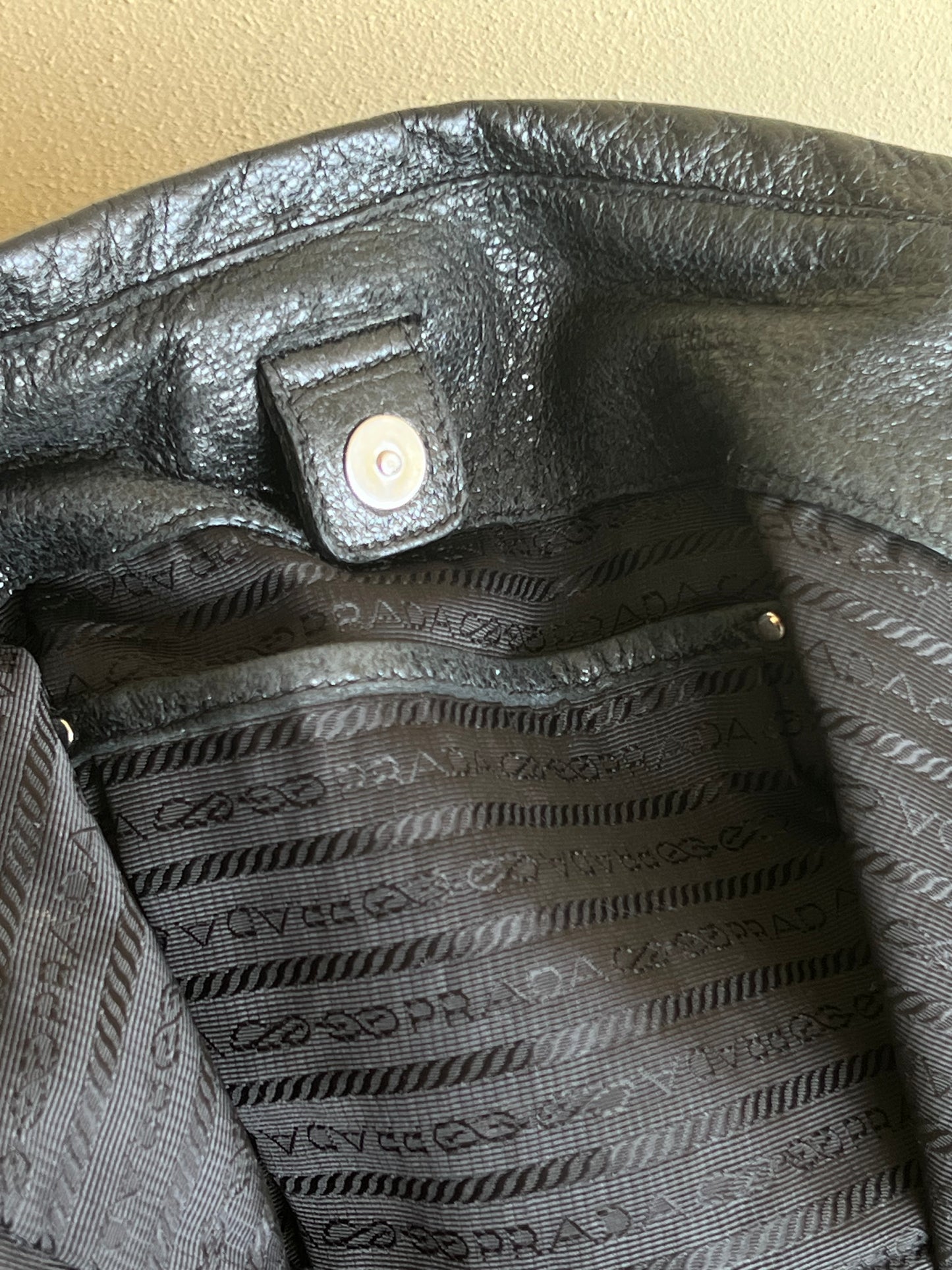 Prada leather chain