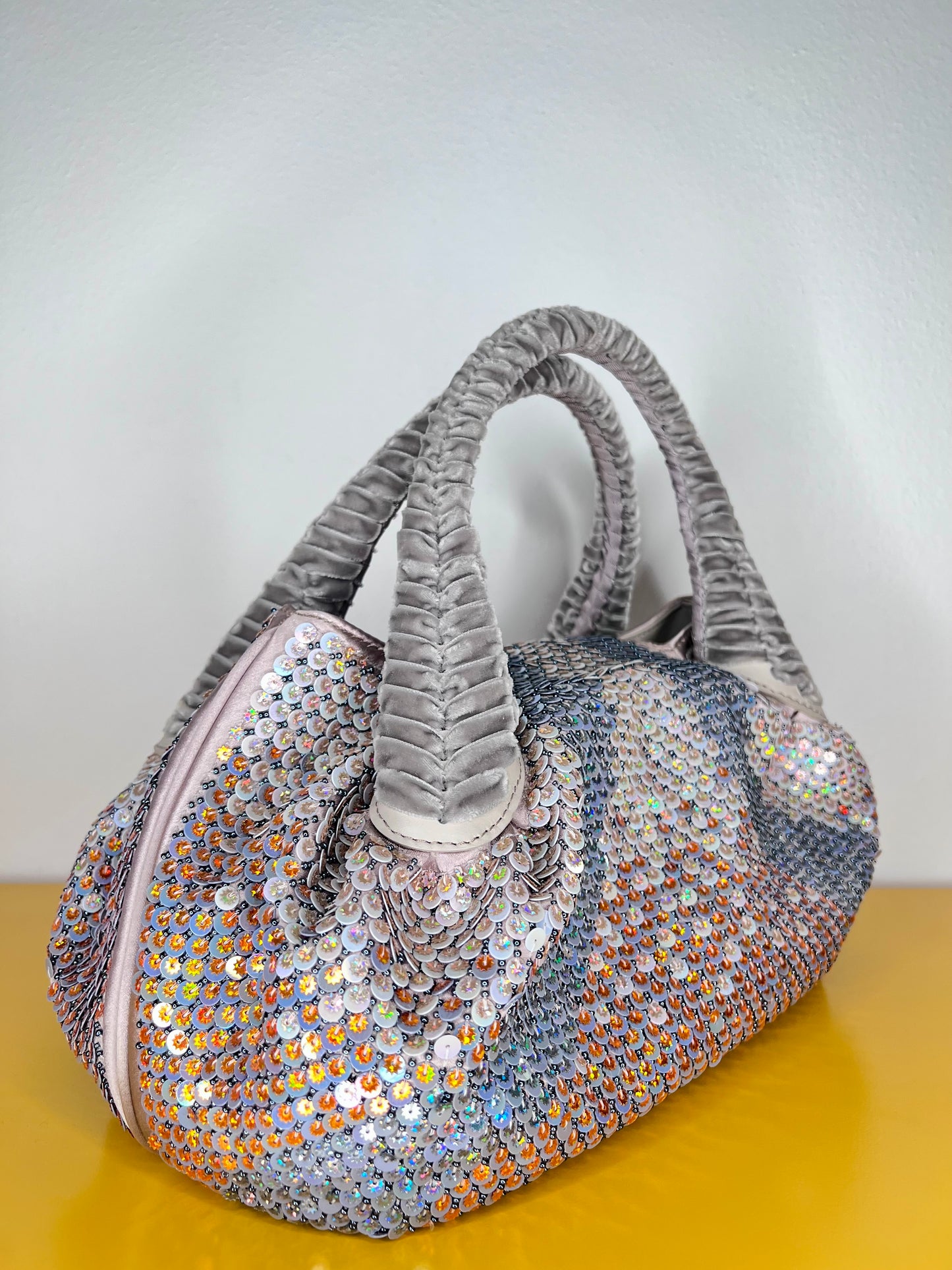 Fendi Spy Bag in raso con paillettes