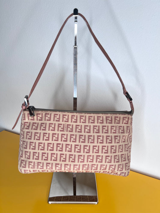 Fendi Mini Baguette Zucchino Rosa