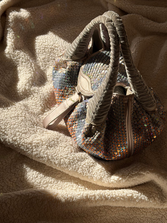 Fendi Spy Bag in raso con paillettes