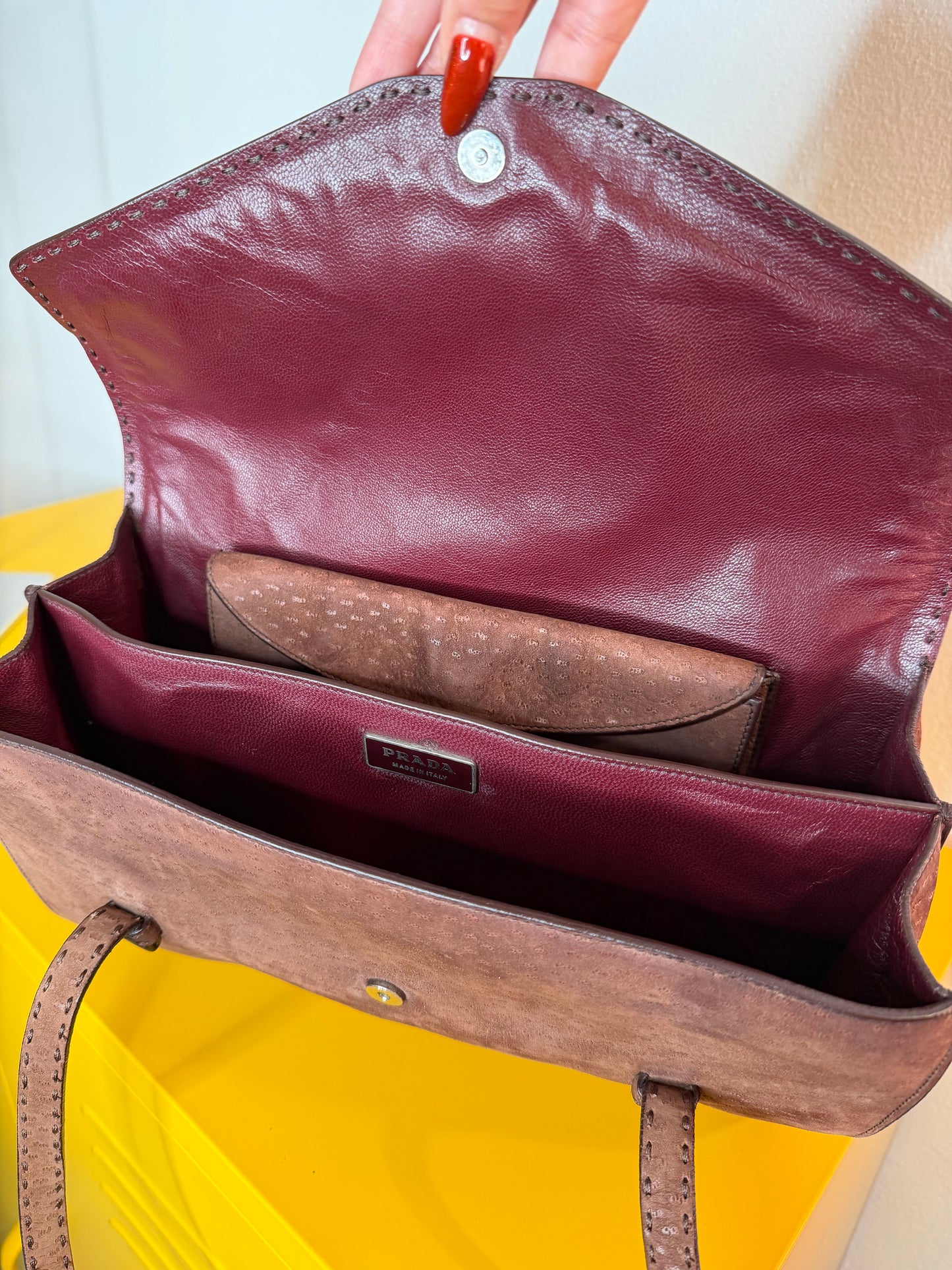 Prada borsetta marrone