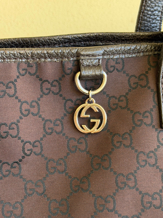 Gucci tote brown