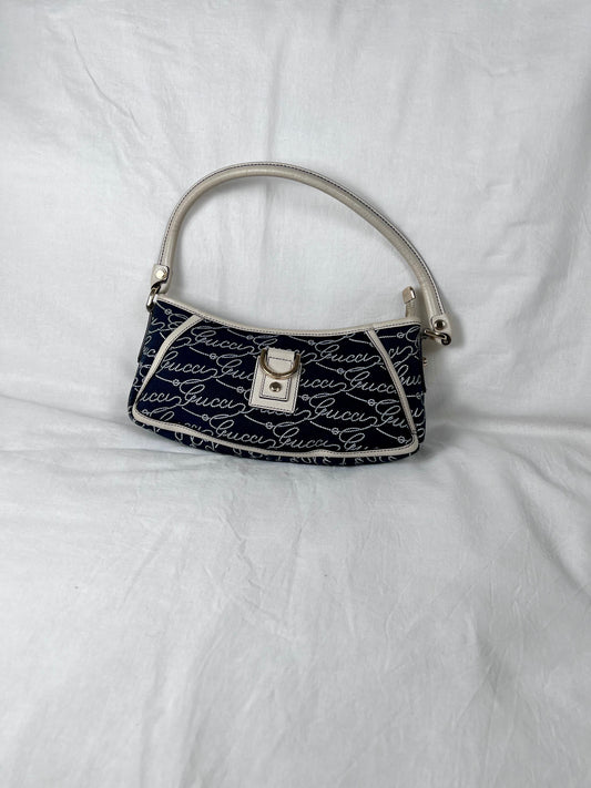 Gucci abbey denim baguette