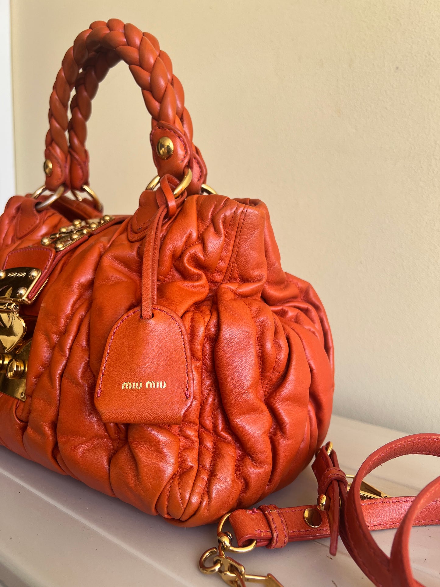 Miu Miu Matelassé Coffer Bag