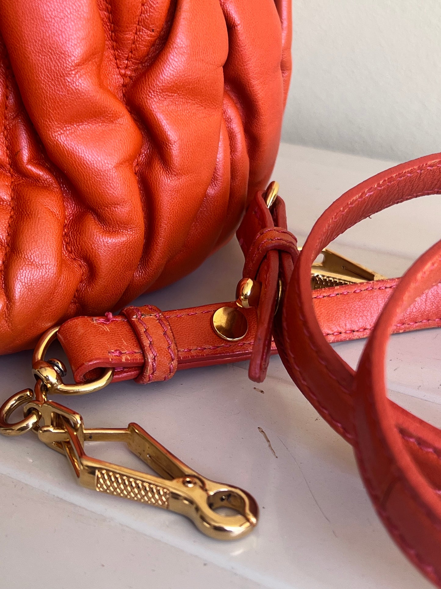 Miu Miu Matelassé Coffer Bag