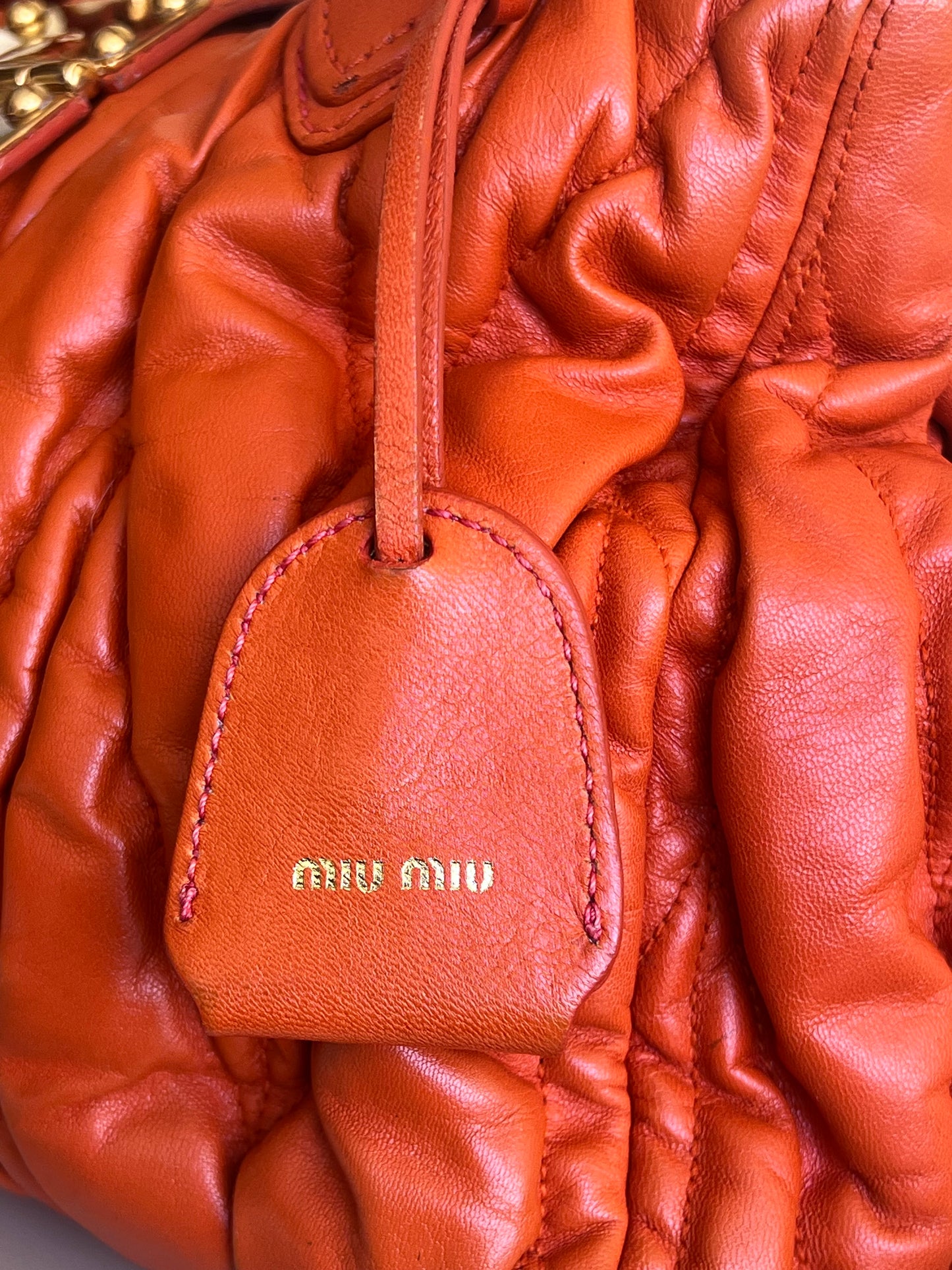 Miu Miu Matelassé Coffer Bag