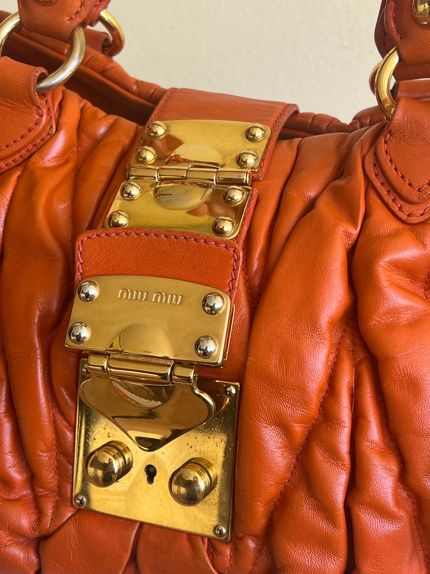 Miu Miu Matelassé Coffer Bag