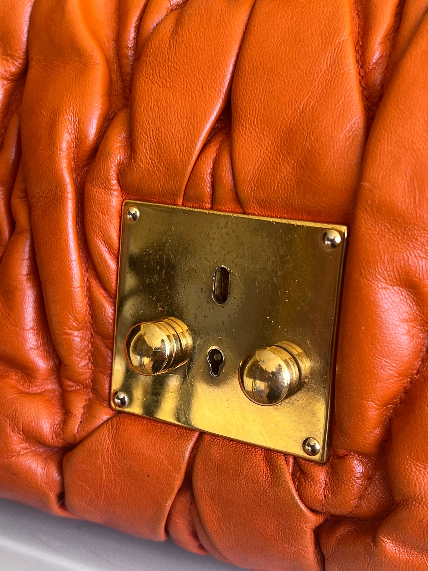Miu Miu Matelassé Coffer Bag