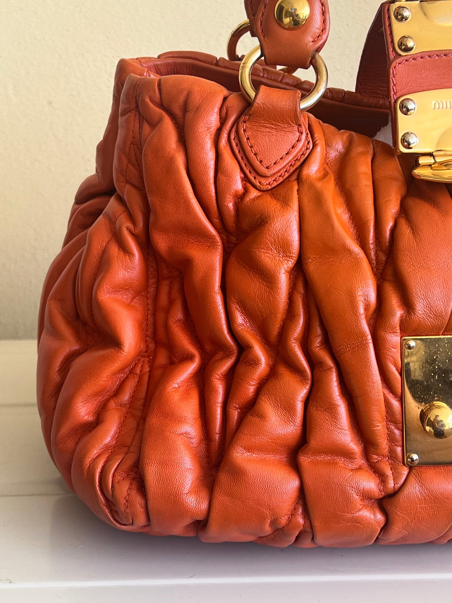 Miu Miu Matelassé Coffer Bag