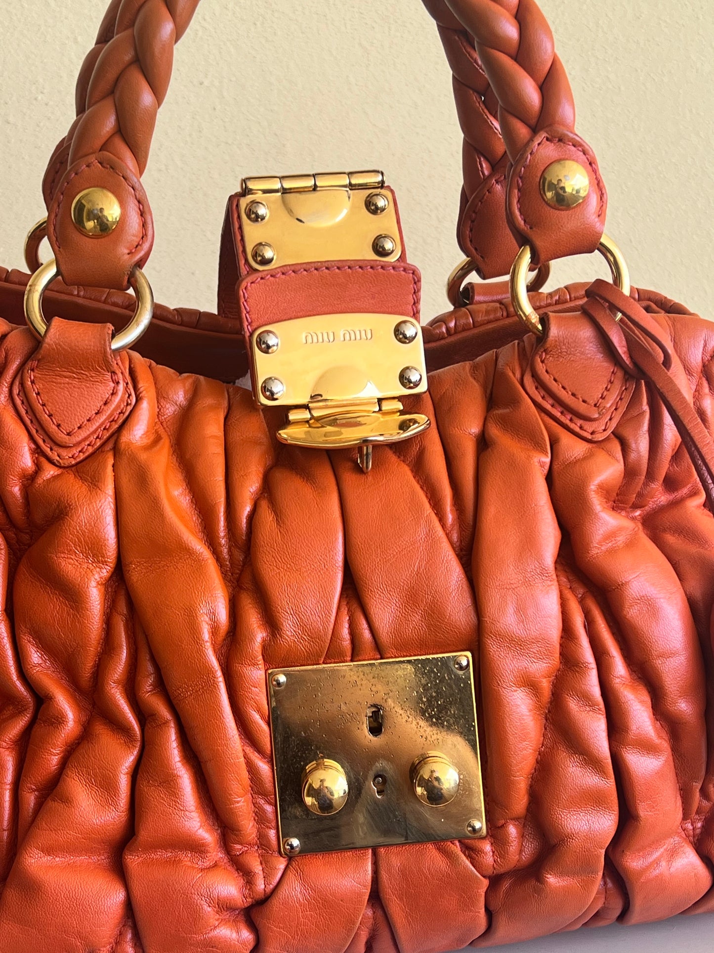 Miu Miu Matelassé Coffer Bag