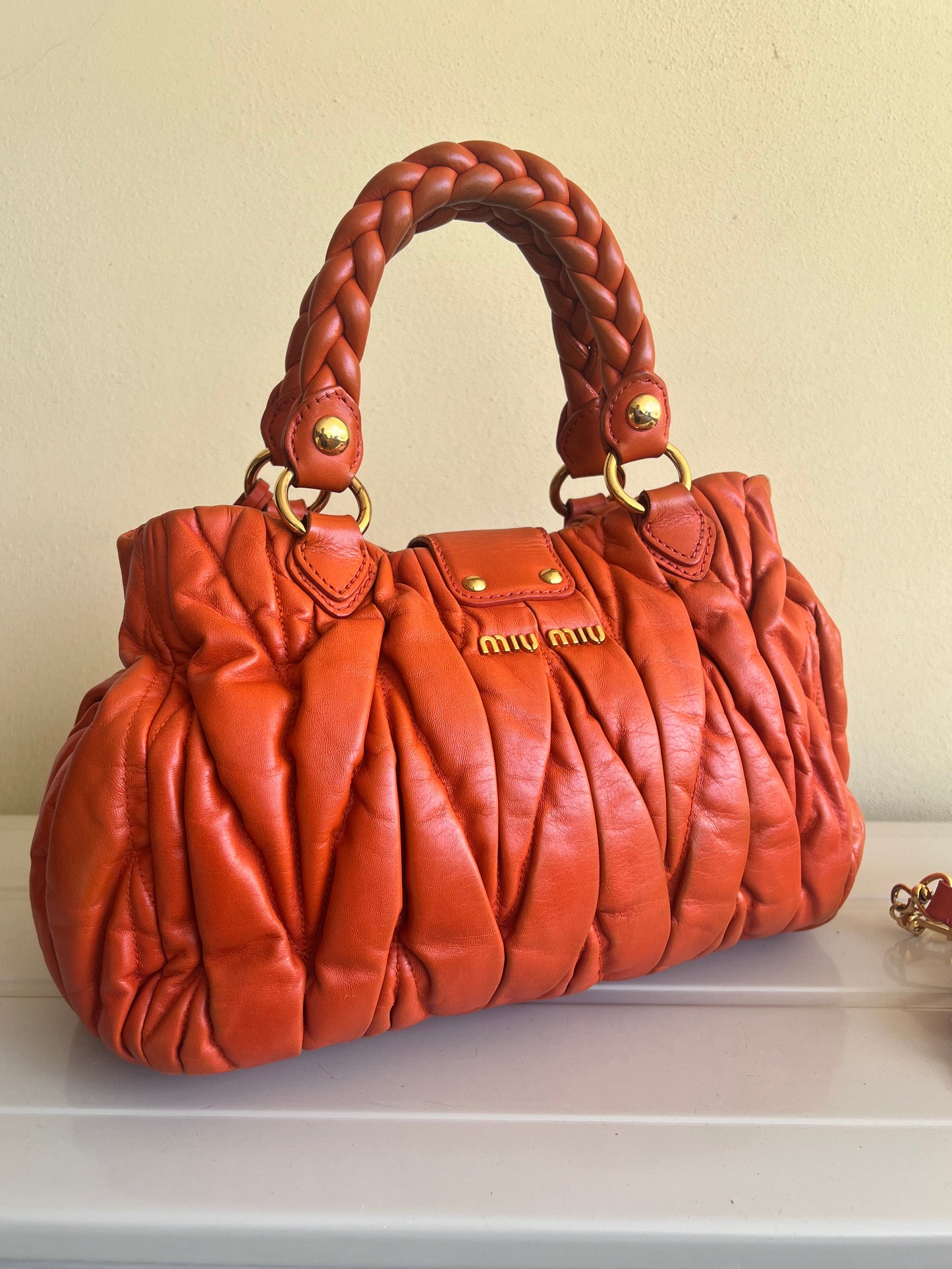 Miu Miu Matelassé Coffer Bag