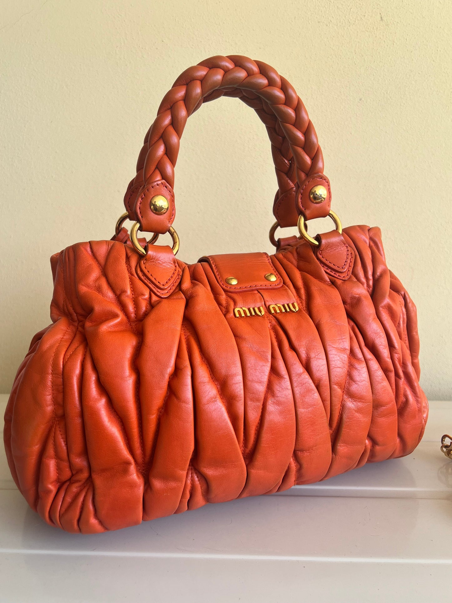 Miu Miu Matelassé Coffer Bag