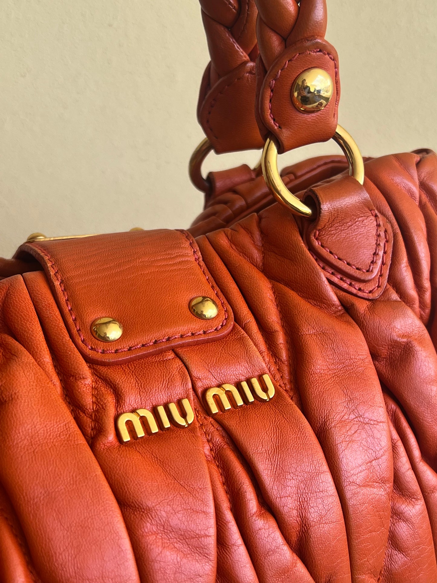 Miu Miu Matelassé Coffer Bag