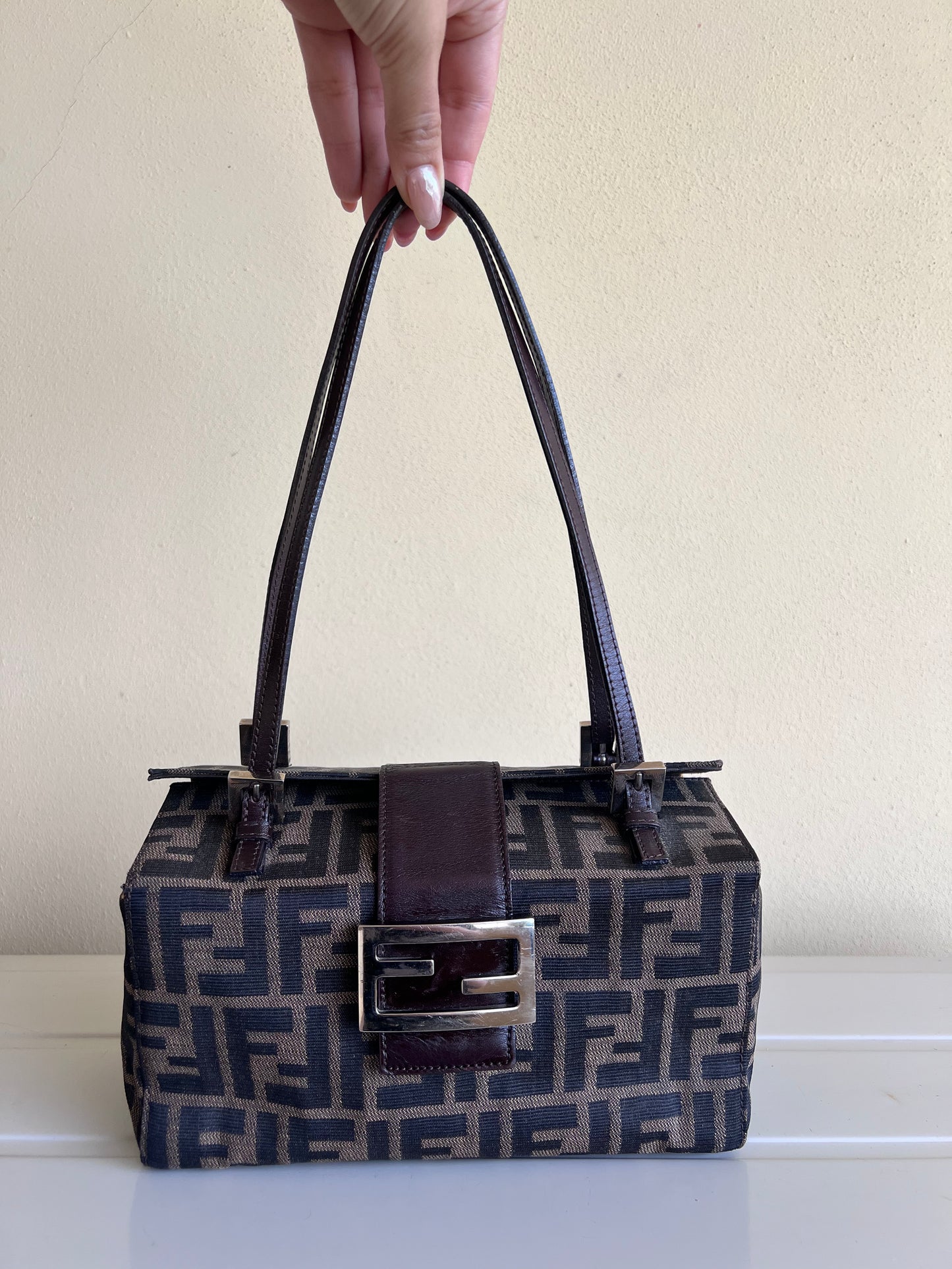 Bauletto Fendi Zucca print
