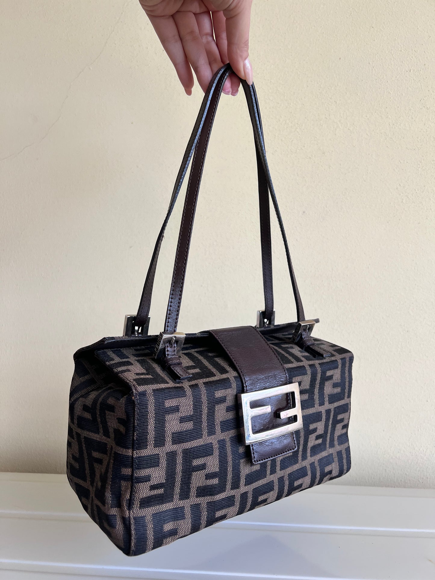 Bauletto Fendi Zucca print