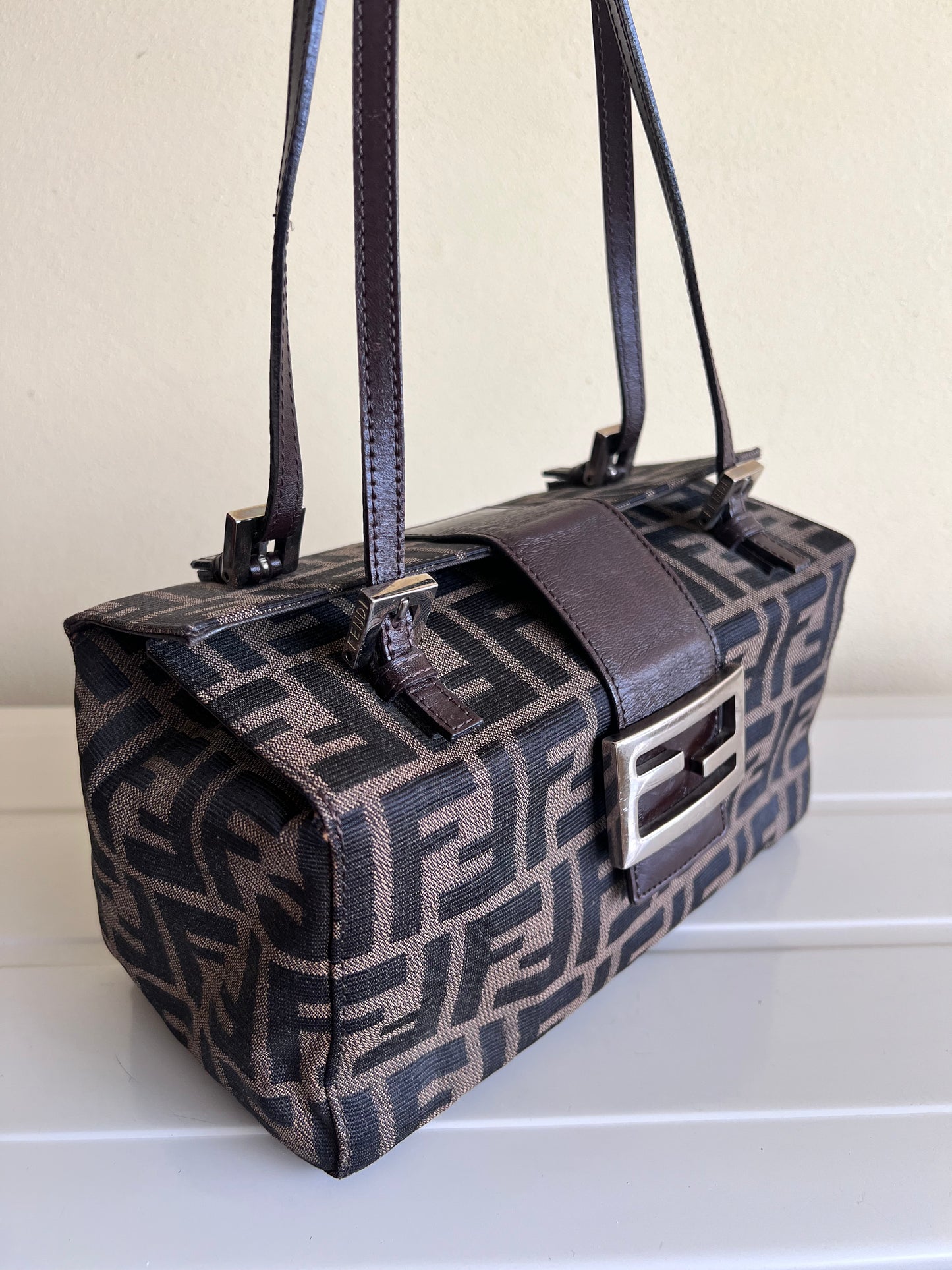 Bauletto Fendi Zucca print