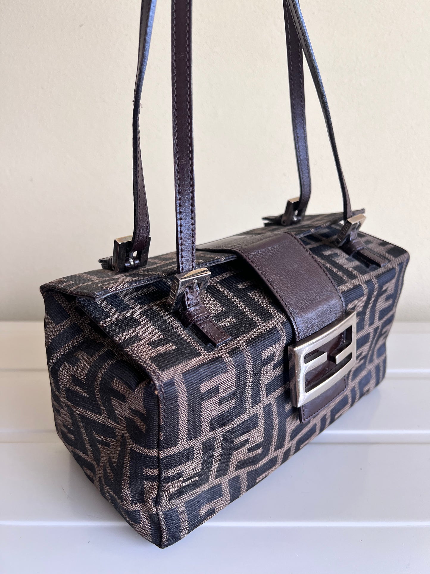 Bauletto Fendi Zucca print