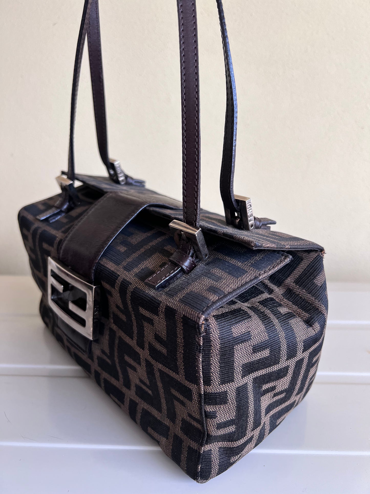 Bauletto Fendi Zucca print