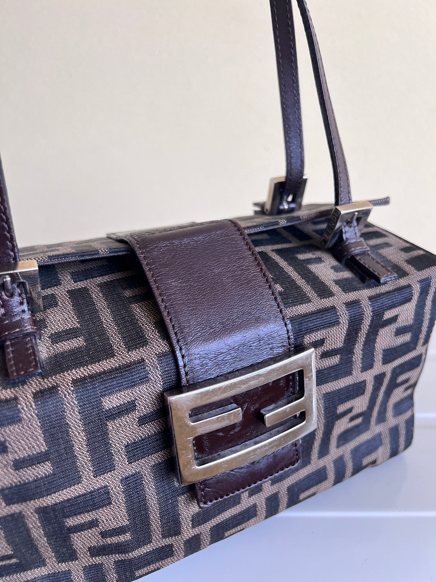 Bauletto Fendi Zucca print