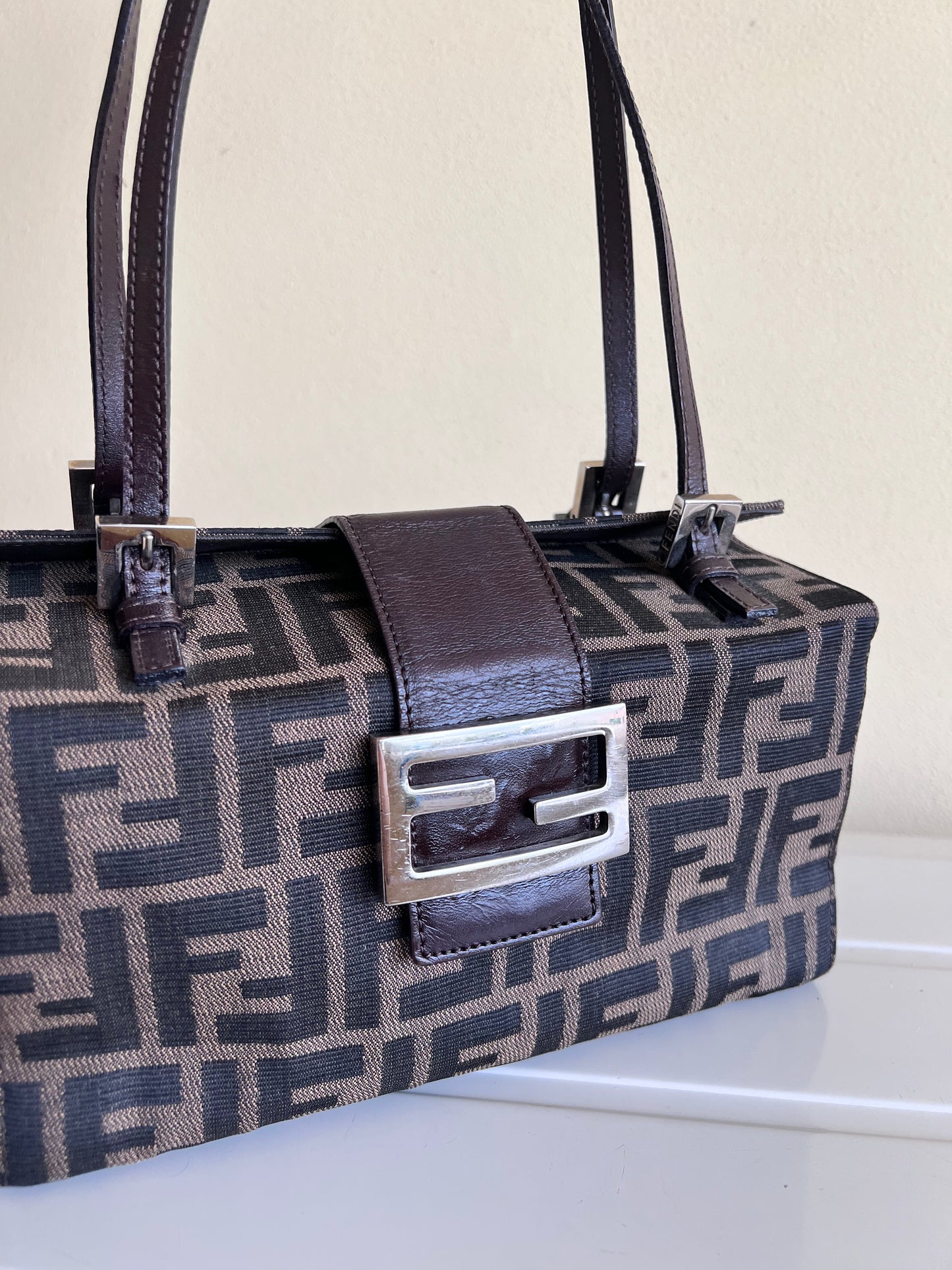 Bauletto Fendi Zucca print