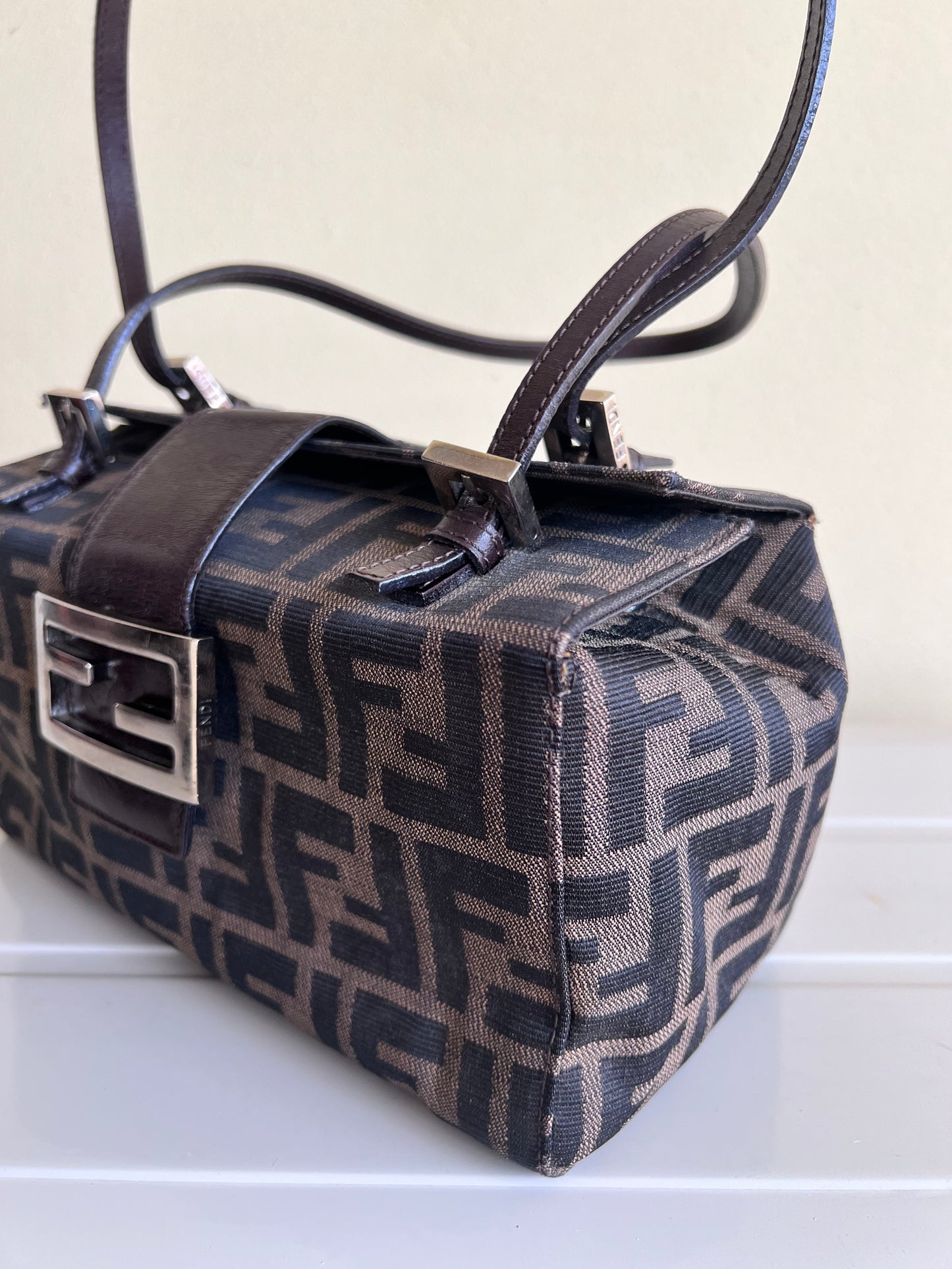 Bauletto Fendi Zucca print
