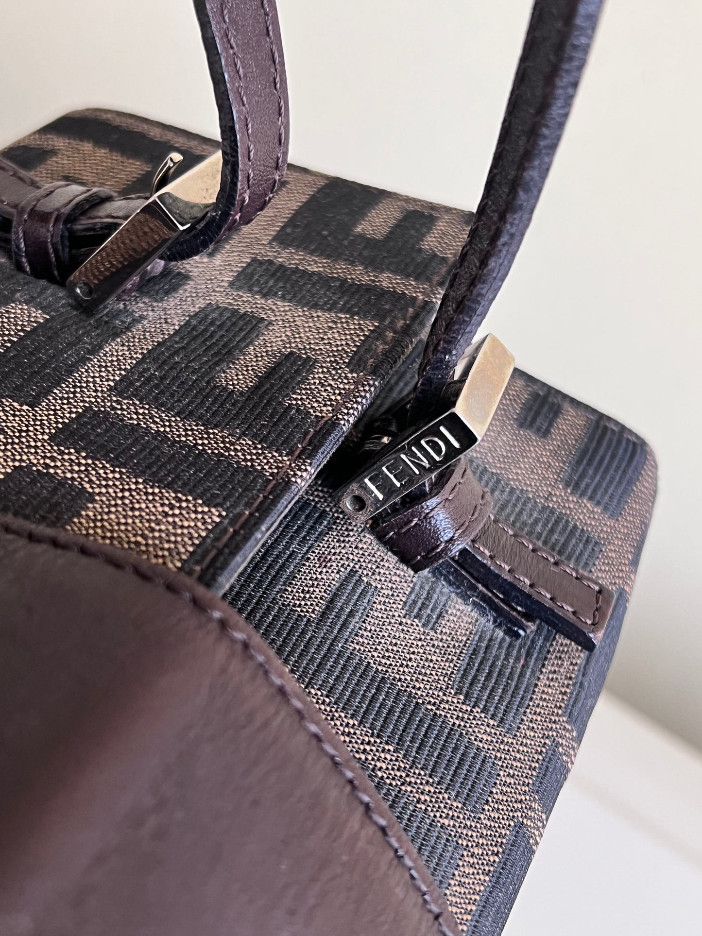 Bauletto Fendi Zucca print