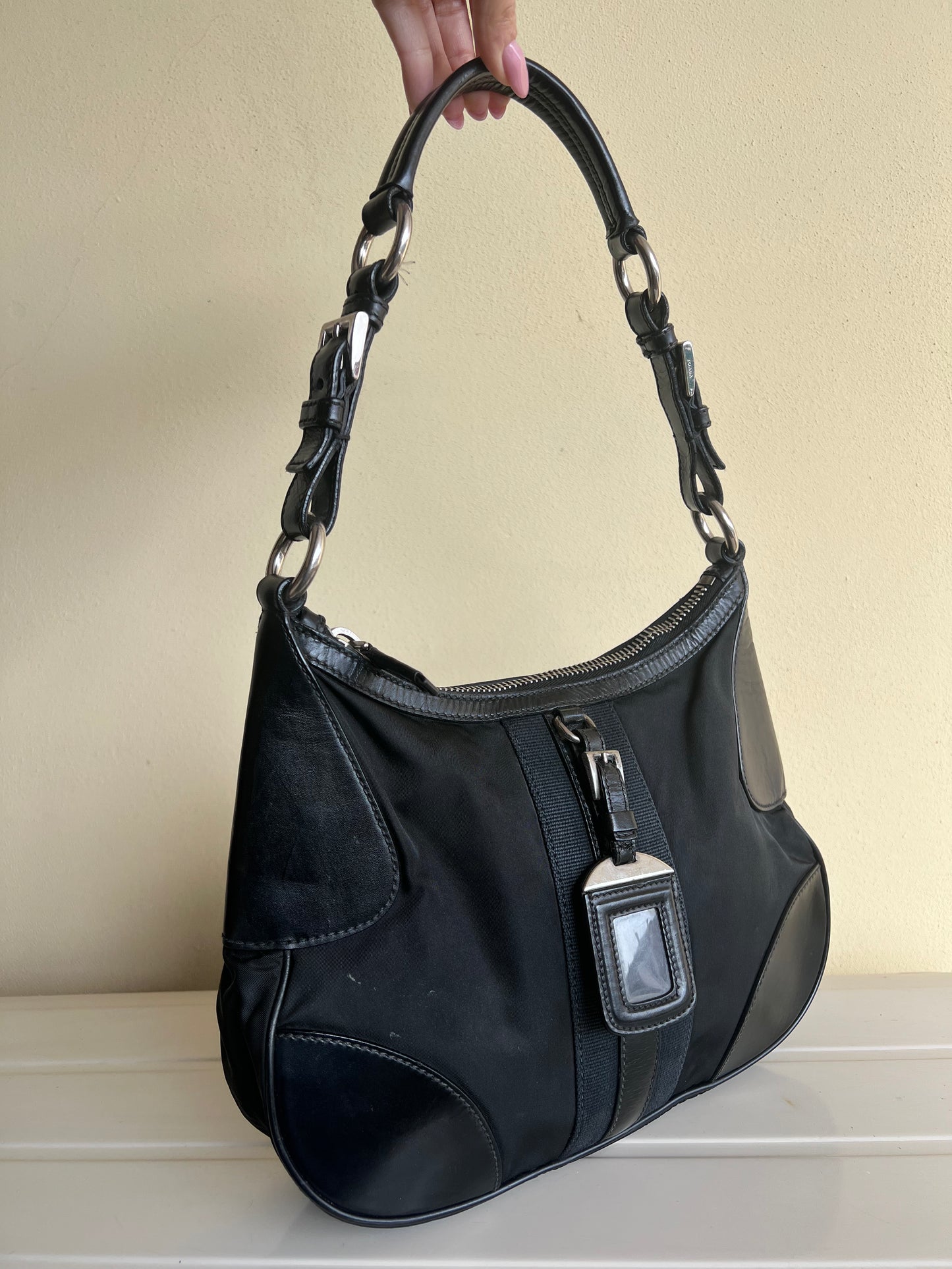 Prada Hobo nylon e pelle