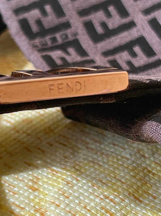 Fendi Zucchino Gold rose hardware