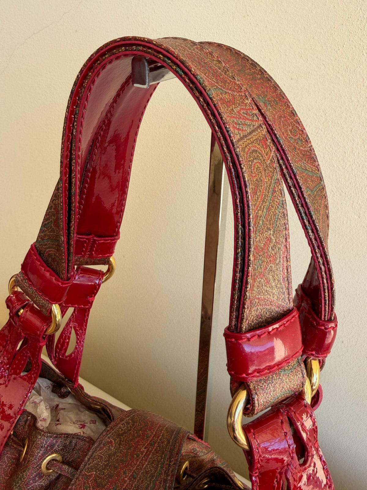 Etro Paisley vernice rossa