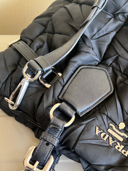 Prada Tessuto Crispy Satchel in Nylon trapuntato
