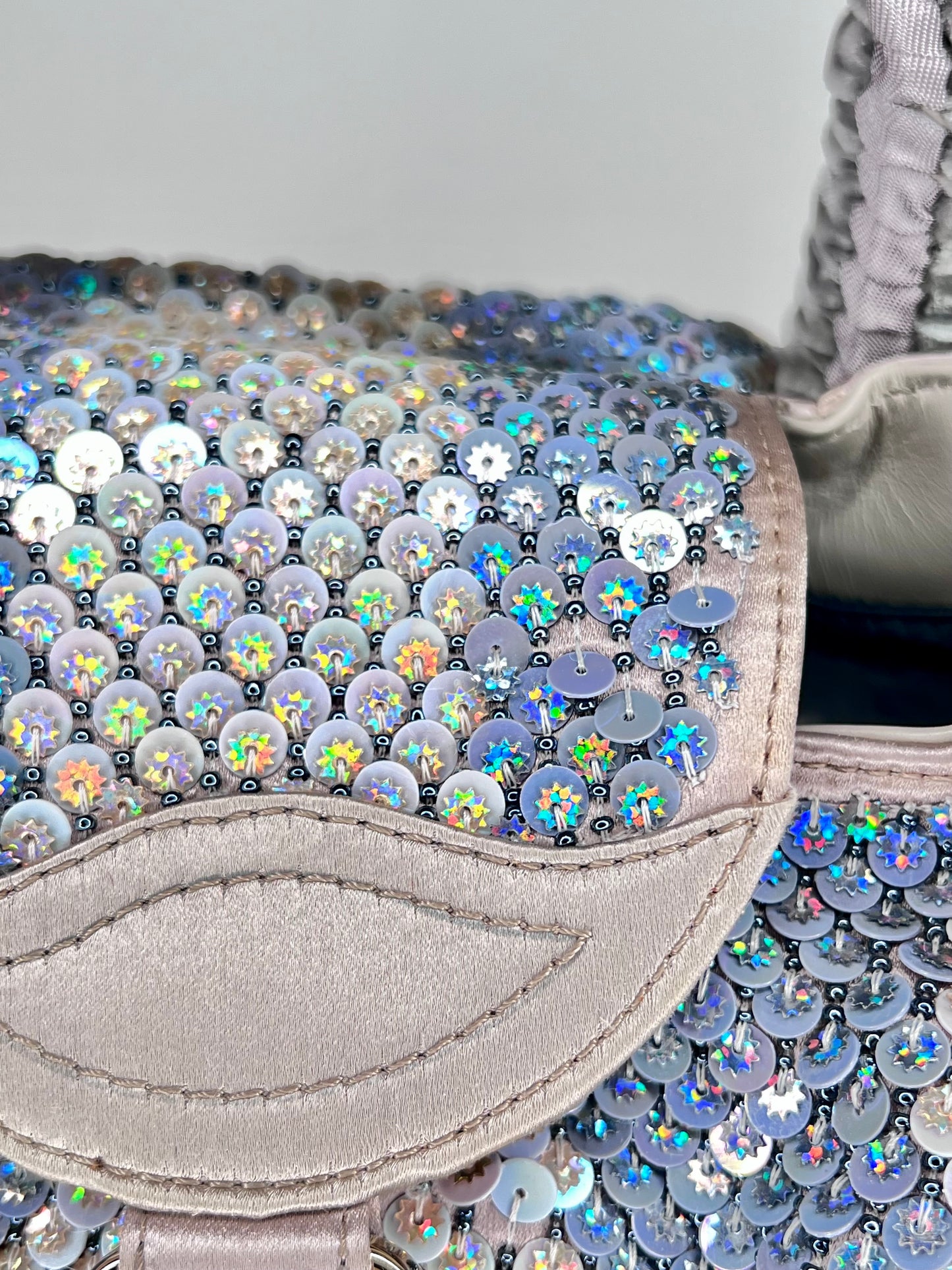 Fendi Spy Bag in raso con paillettes