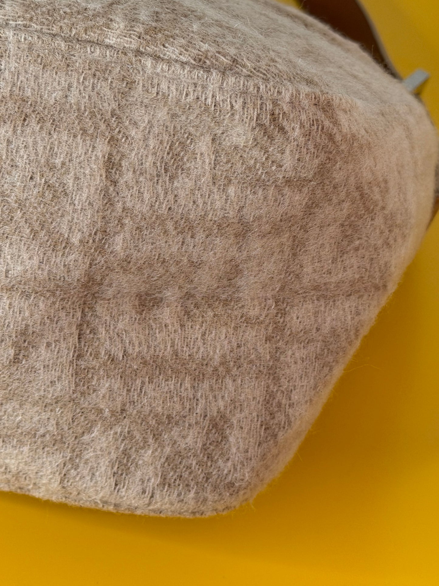 Fendi baguette double flap wool