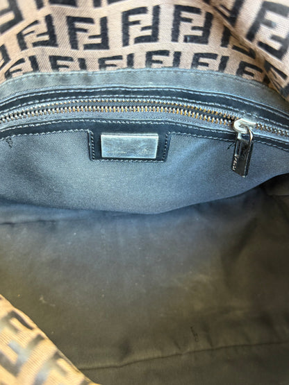 Fendi Double flap dark brown