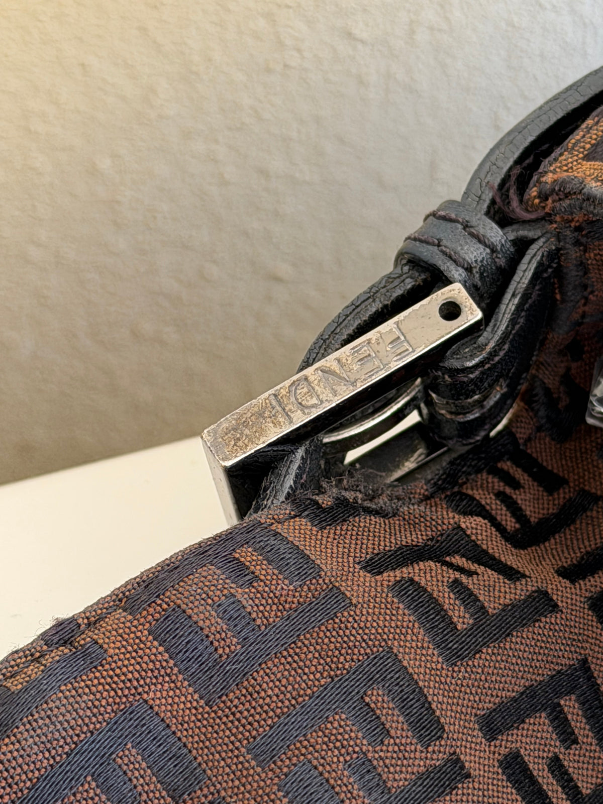 Fendi Mamma Baguette Zucchino Marrone
