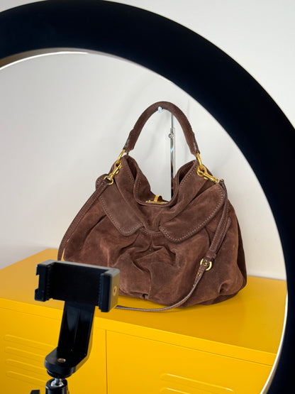 Miu Miu hobo suede